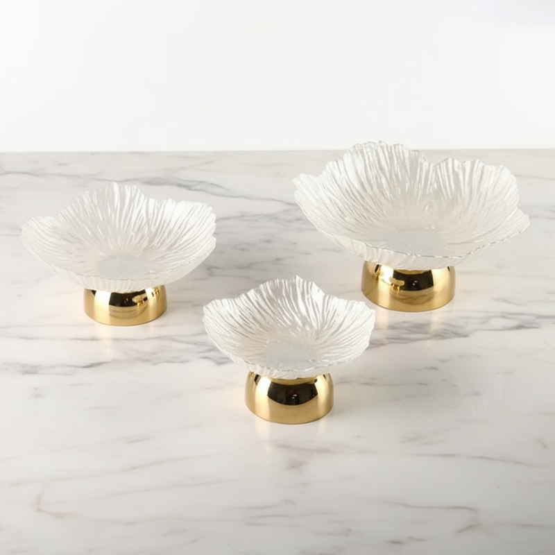 Prato Decorativo Petal Pearl