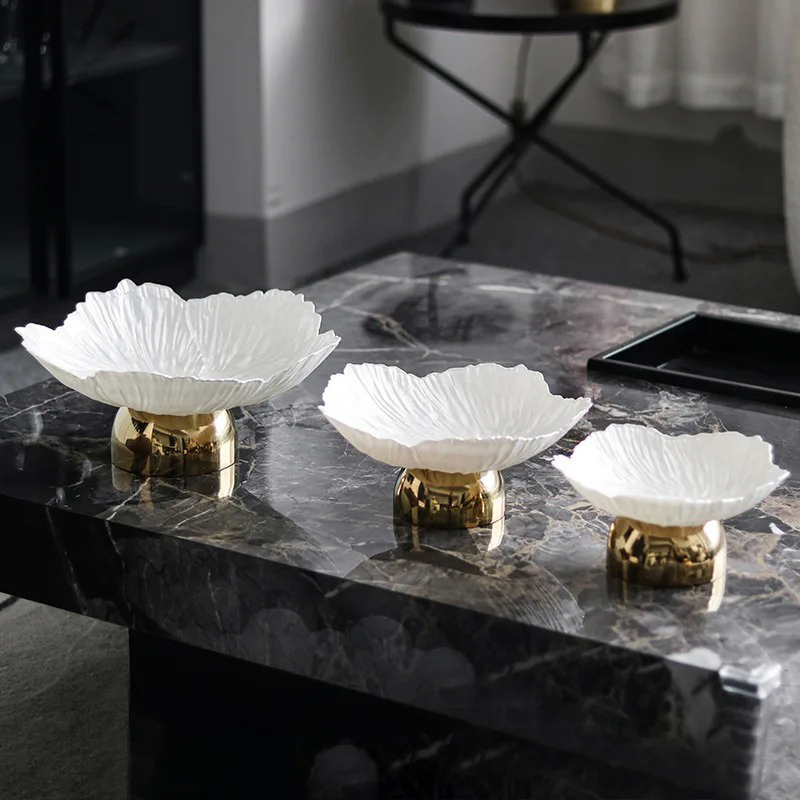 Prato Decorativo Petal Pearl