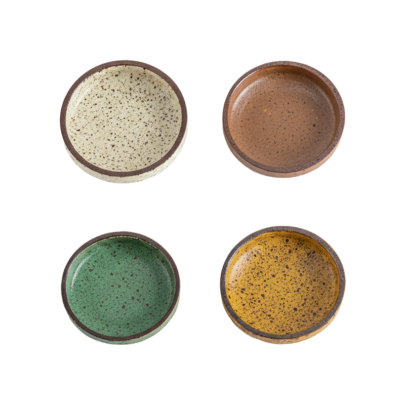 Kit de Pratinhos de Cerâmica para Molhos