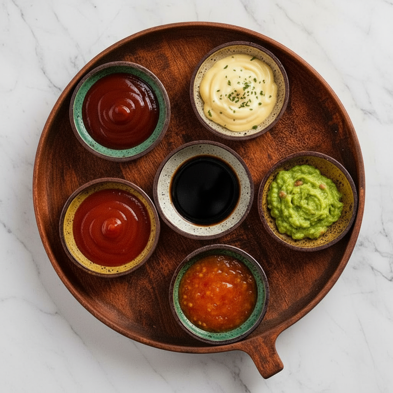 Kit de Pratinhos de Cerâmica para Molhos