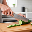 Conjunto de Facas Profissionais em Aço Damasco