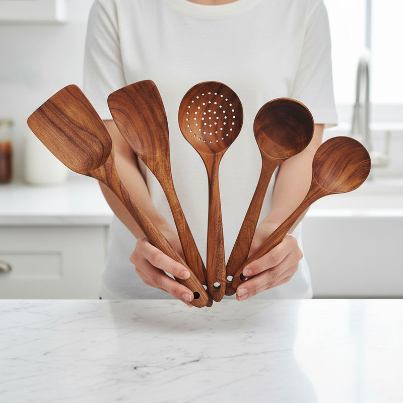 Conjunto de Cozinha em Madeira Tailandesa