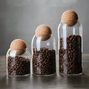 Conjunto 3 Potes de Vidro com Tampa de Cortiça