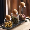 Conjunto 3 Potes de Vidro com Tampa de Cortiça