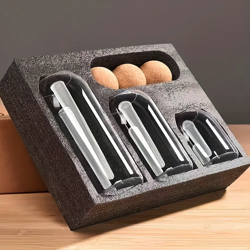 Conjunto 3 Potes de Vidro com Tampa de Cortiça