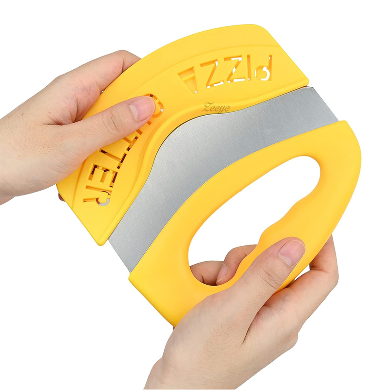 Cortador de Pizza Mezzaluna em Aço Inox