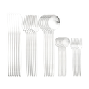 Kit de 30 Talheres Modernos em Aço Inox