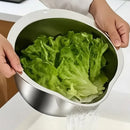 Tigela Escorredora em Aço Inox