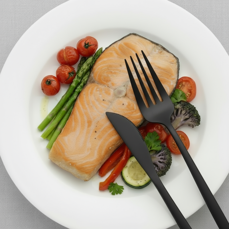 Kit de 30 Talheres Modernos em Aço Inox