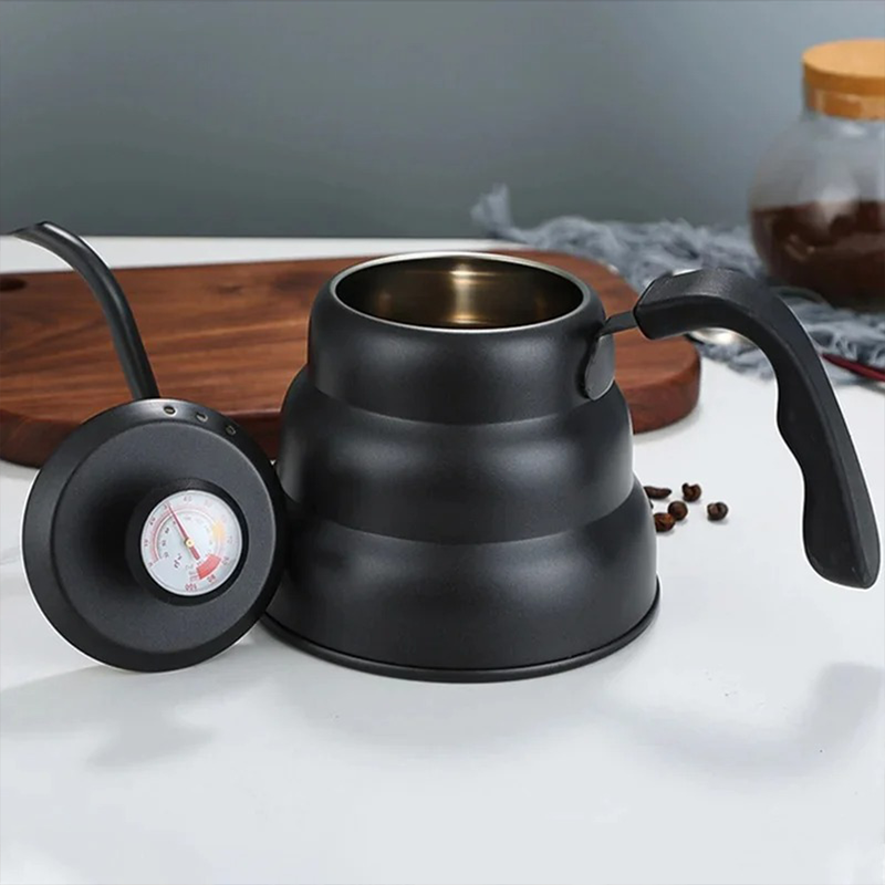 Bule de Café em Aço Inox com Bico de Ganso