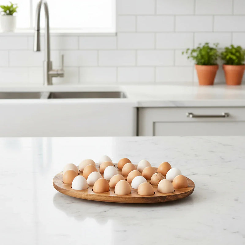 Organizador de Ovos em Madeira