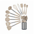 Kit de Utensílios de Cozinha 12 Peças com Base 360°