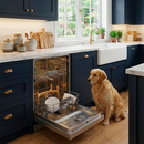 Tigela Pet de Cerâmica com Suporte de Madeira