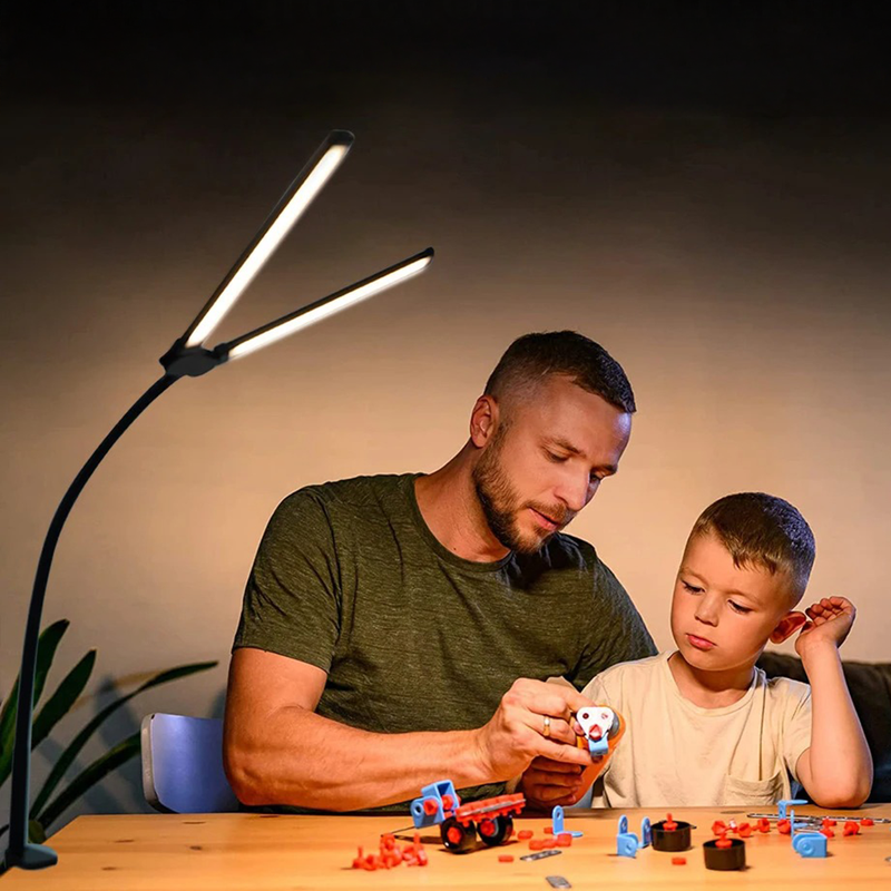 Luminária de Mesa LED Dupla Ajustável