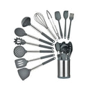 Kit de Utensílios de Cozinha 12 Peças com Base 360°